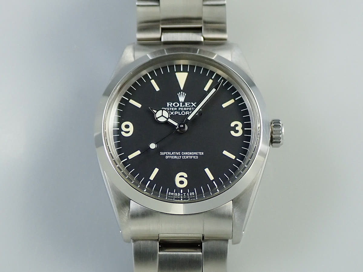ロレックス エクスプローラーI Ref.1016 ブラック文字盤 中古 MA5K86MT