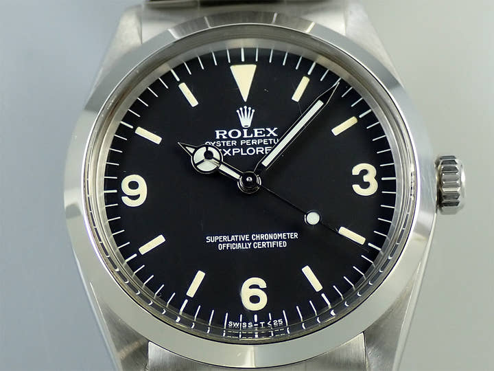 ロレックス エクスプローラーI Ref.1016 ステンレススチール ブラック文字盤