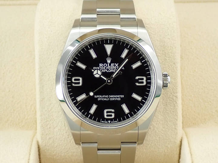ロレックス エクスプローラー36 Ref.124270 ステンレススチール ブラック文字盤