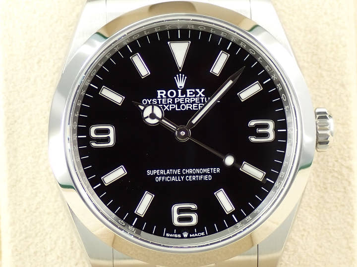 ロレックス エクスプローラー36 Ref.124270 ステンレススチール ブラック文字盤