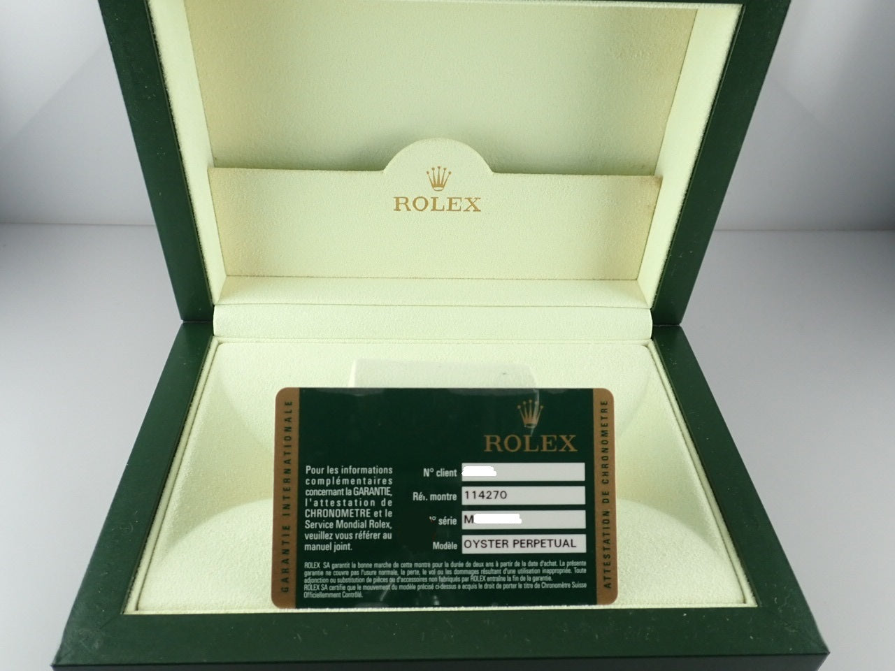 Rolex Explorer M number Roulette &lt;Warranty card and inner box&gt;