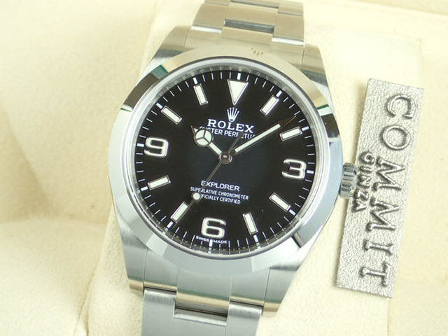 ロレックス エクスプローラー Ref.214270 ブラック文字盤 中古 explorer-28