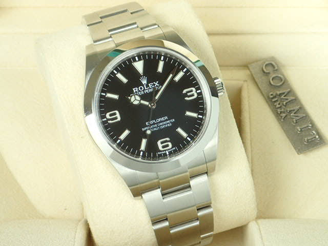 ロレックス エクスプローラー Ref.214270 ブラック文字盤 中古 explorer-28