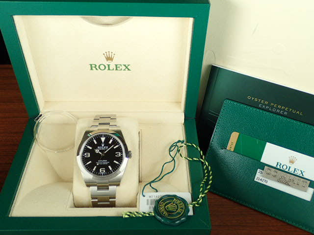 ロレックス エクスプローラー Ref.214270 ブラック文字盤 中古 explorer-28