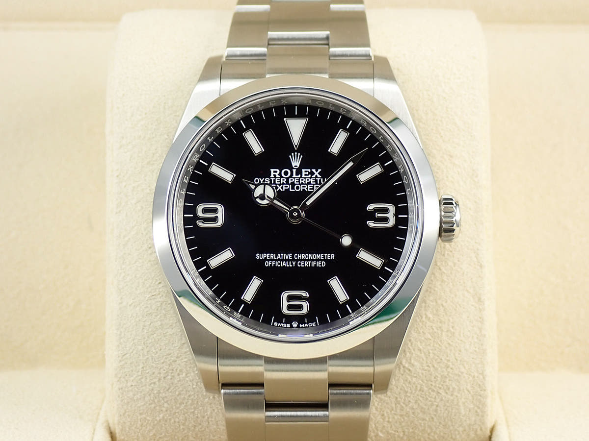 ロレックス エクスプローラーI Ref.124270 ブラック文字盤 美品 4296YU75