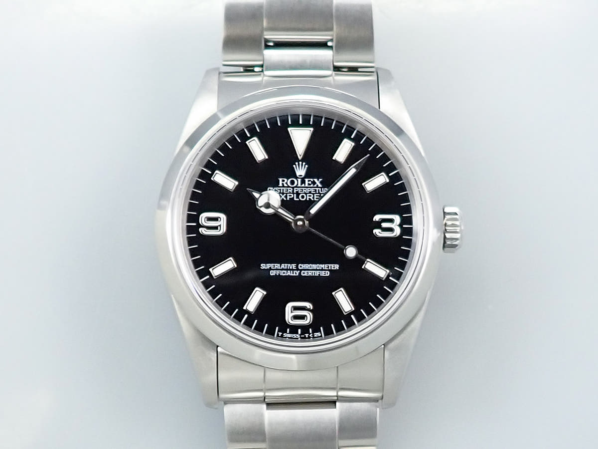 ロレックス エクスプローラーI Ref.14270 ブラック文字盤 中古 ZALJF00L