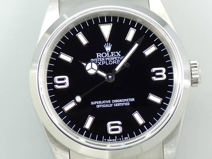 ロレックス エクスプローラーI Ref.14270 ステンレススチール ブラック文字盤