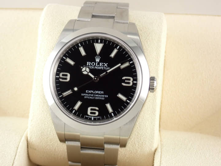 ロレックス エクスプローラー Ref.214270 ブラック文字盤 未使用 explorer-282-2