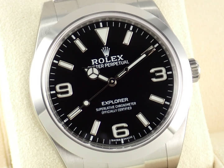 ロレックス エクスプローラー Ref.214270 ブラック文字盤 未使用 explorer-282-2