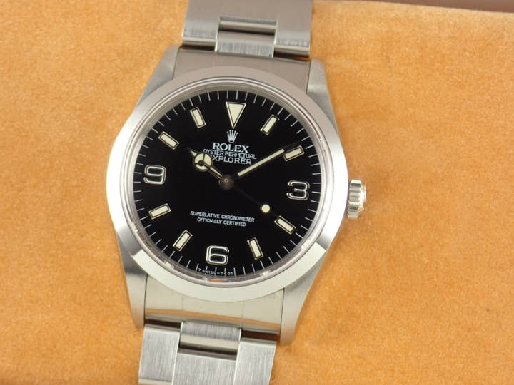 ロレックス エクスプローラーI Ref.14270 ブラック文字盤 中古 explorer-282