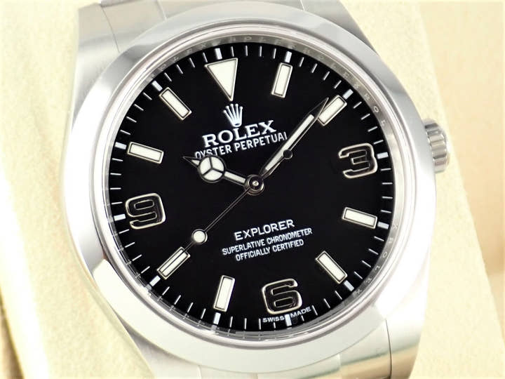 ロレックス エクスプローラー Ref.214270 ブラック文字盤 中古 explorer-285-2