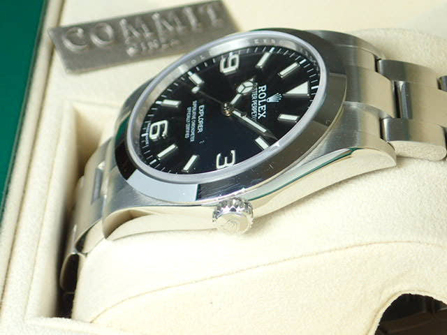 ロレックス エクスプローラー Ref.214270 ブラック文字盤 中古 explorer-29