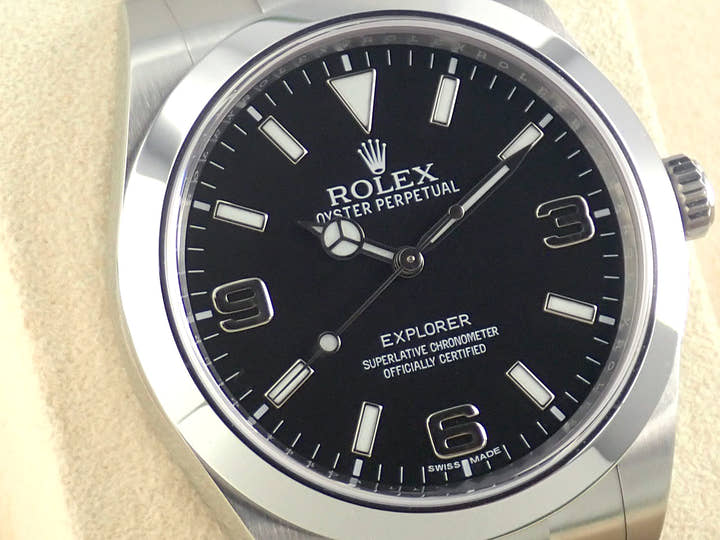 ロレックス エクスプローラー Ref.214270 ブラック文字盤 中古 explorer-293