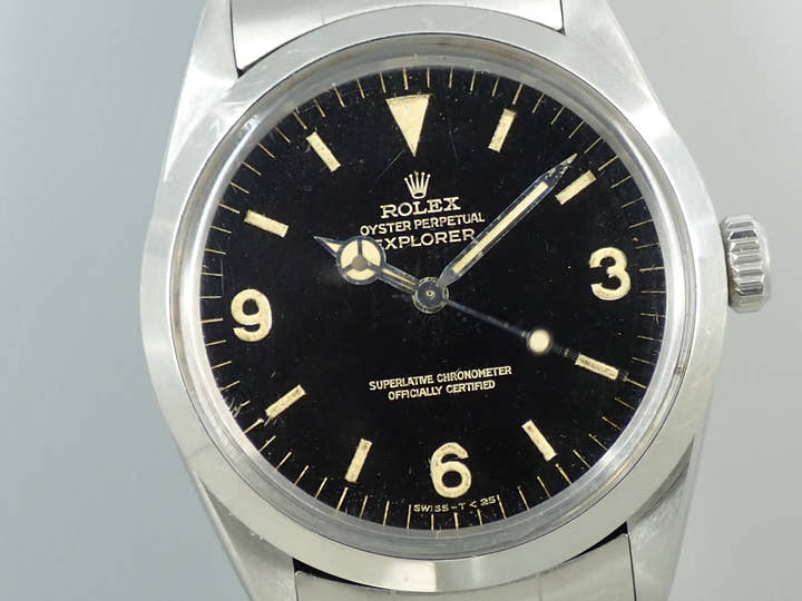 ロレックス エクスプローラーI Ref.1016 ステンレススチール ブラック文字盤