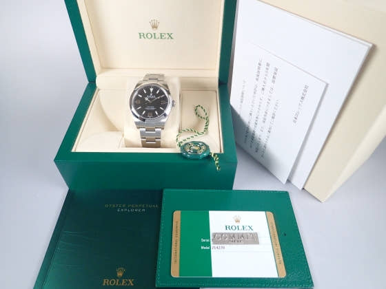 ロレックス エクスプローラー Ref.214270 ブラック文字盤 中古 explorer-2