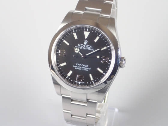 ロレックス エクスプローラー Ref.214270 ブラック文字盤 中古 explorer-2