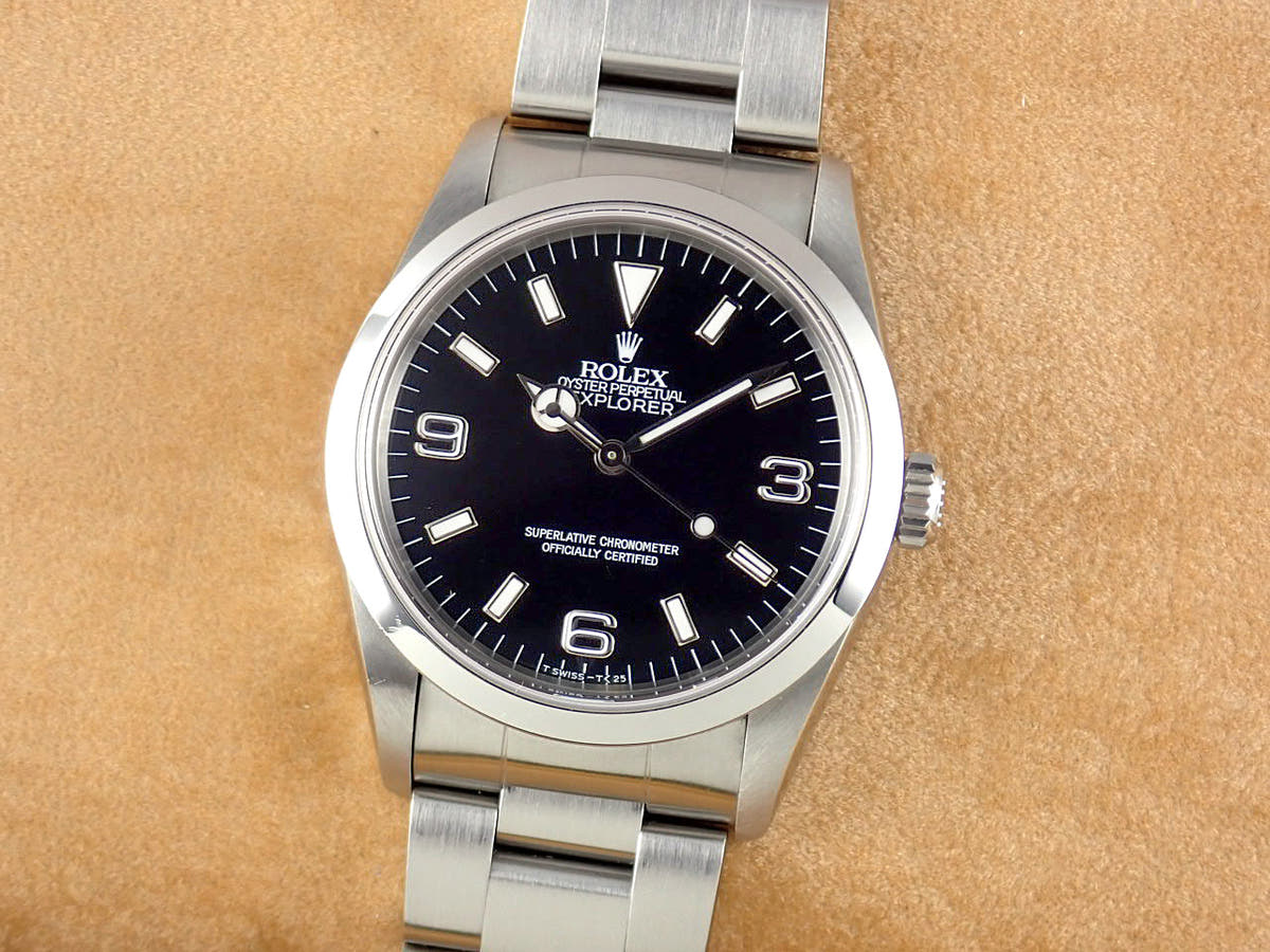ロレックス エクスプローラーI Ref.14270 ブラック文字盤 中古 explorer-303