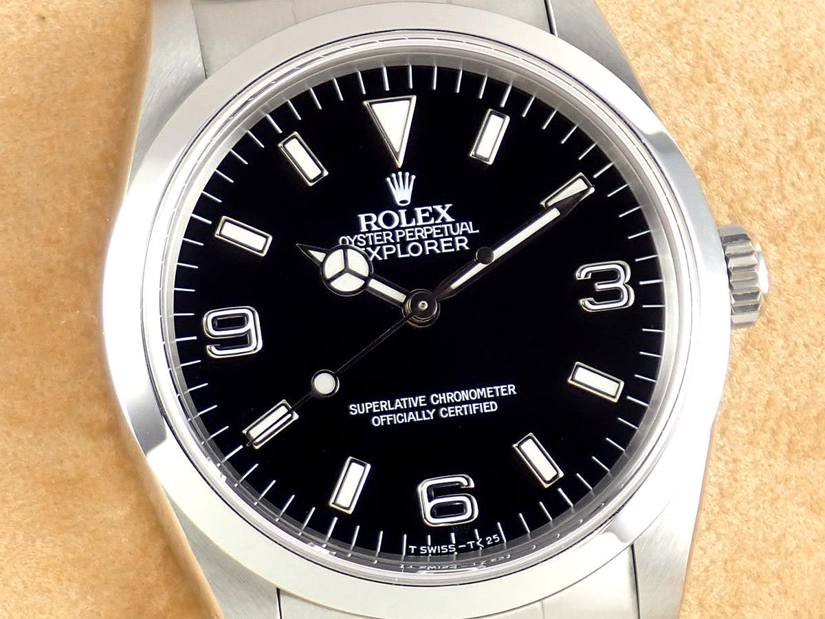 ロレックス エクスプローラーI Ref.14270 ブラック文字盤 中古 explorer-303