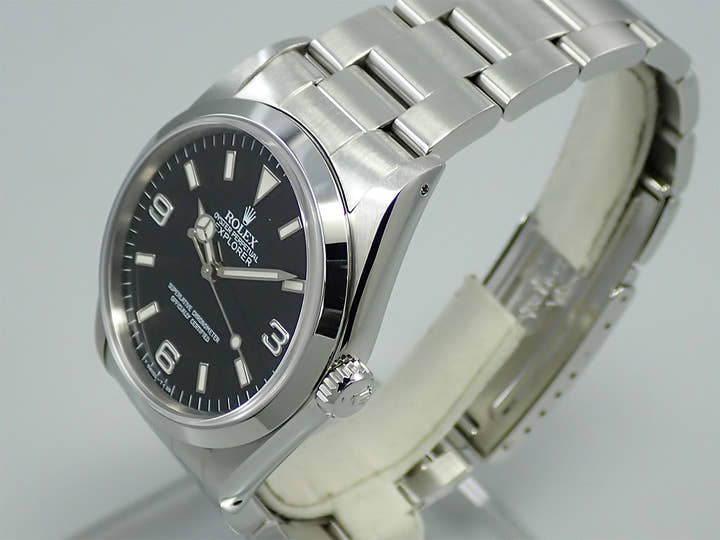 ロレックス エクスプローラーI Ref.14270 ステンレススチール ブラック文字盤