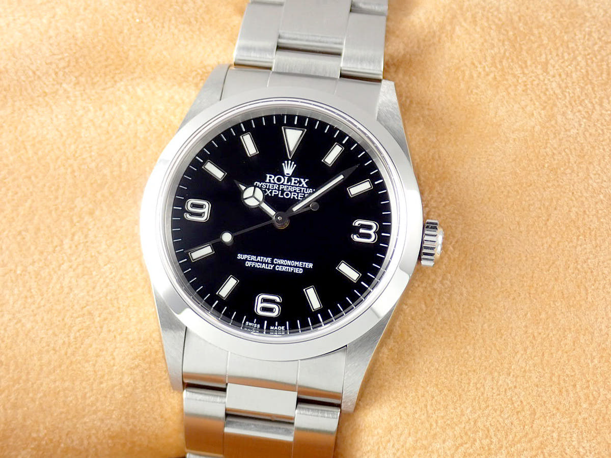 ロレックス エクスプローラーI Ref.14270 ブラック文字盤 中古 explorer-309