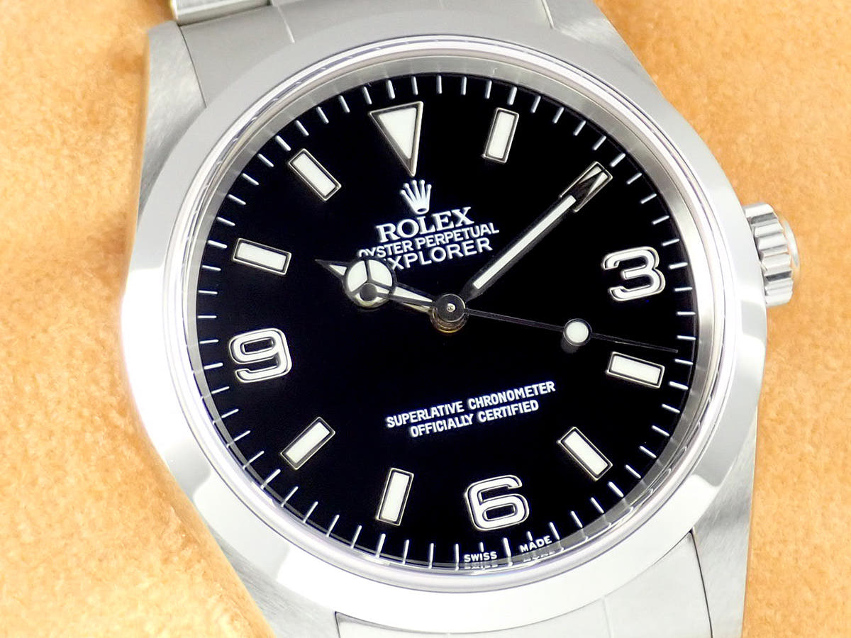 ロレックス エクスプローラーI Ref.14270 ブラック文字盤 中古 explorer-309
