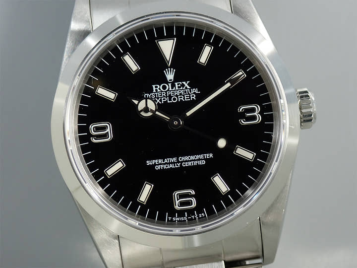 ロレックス エクスプローラーI Ref.14270 ステンレススチール ブラック文字盤