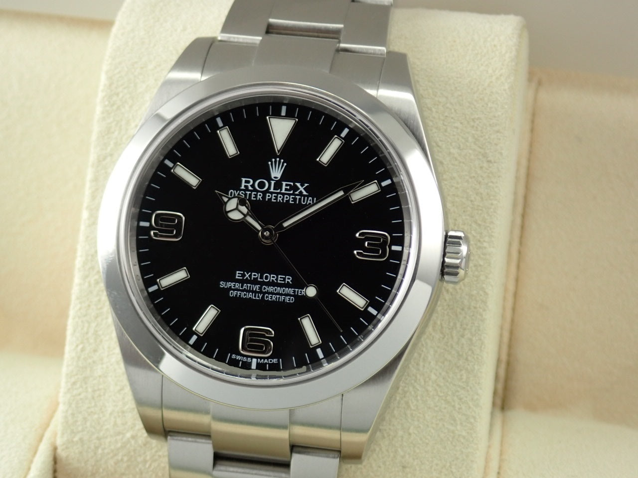 Rolex Explorer Blackout Mirror Buckle White Tag &lt;Warranty, Box, etc.&gt;