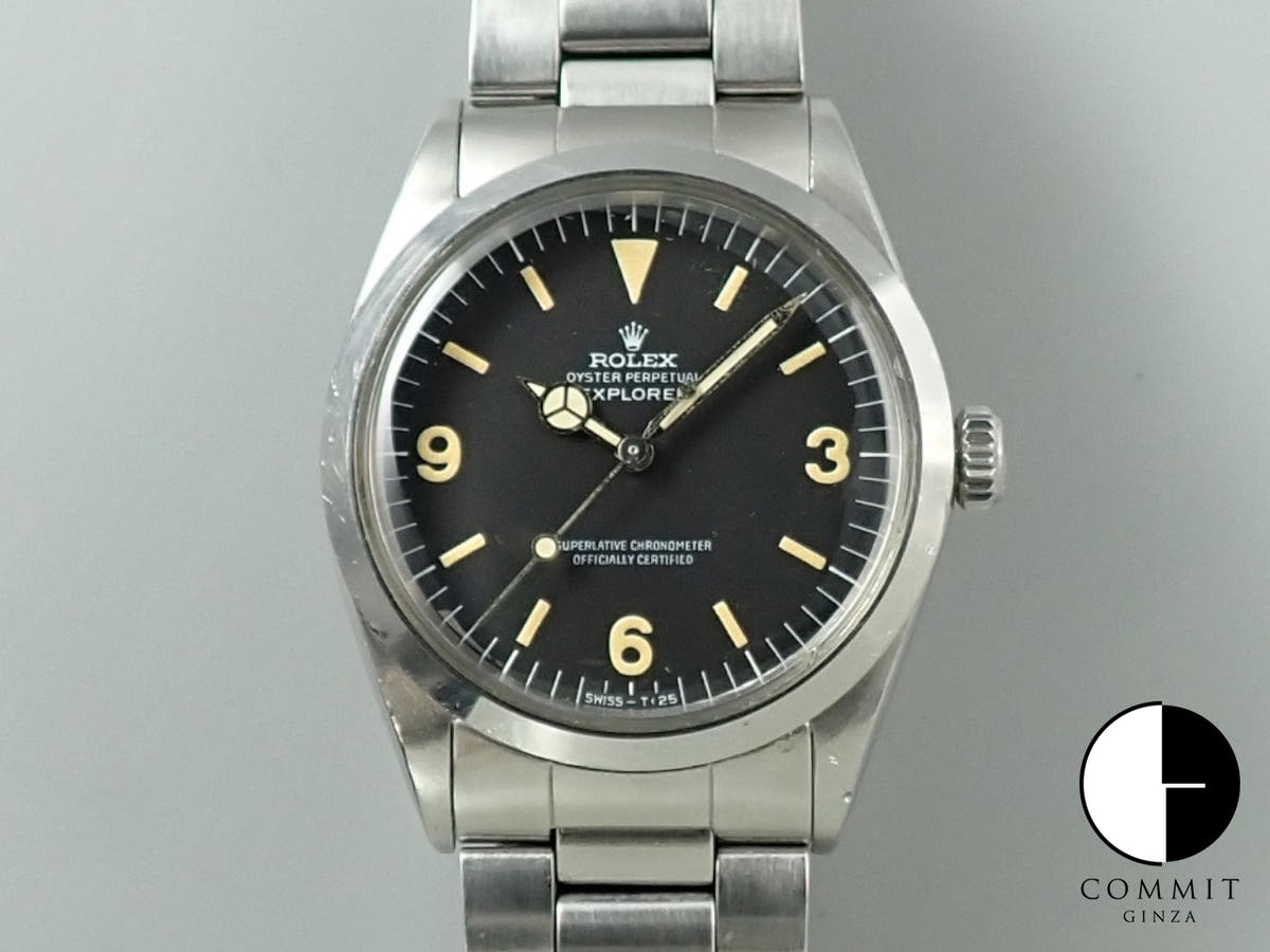 ロレックス エクスプローラーI Ref.1016 ブラック文字盤 中古 6M83F8CR
