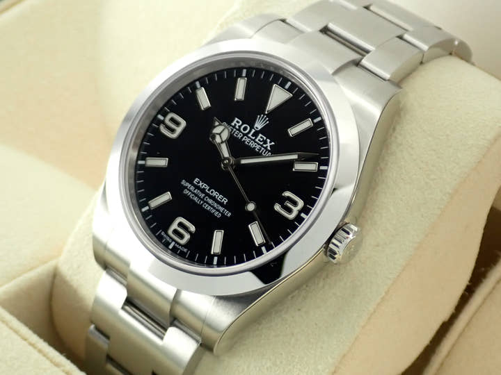 ロレックス エクスプローラー Ref.214270 ブラック文字盤 未使用 explorer-318
