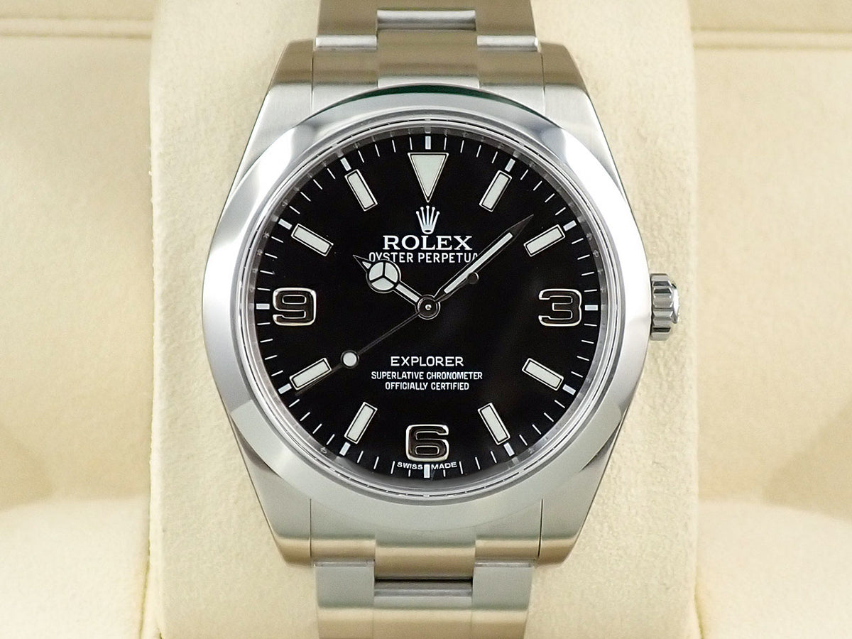 ロレックス エクスプローラーI Ref.214270 ブラック文字盤 未使用 V7P88A69