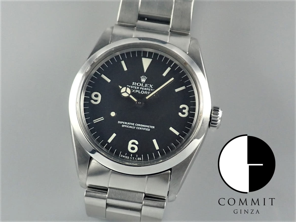 ロレックス エクスプローラーI Ref.1016 ブラック文字盤 中古 explorer-323