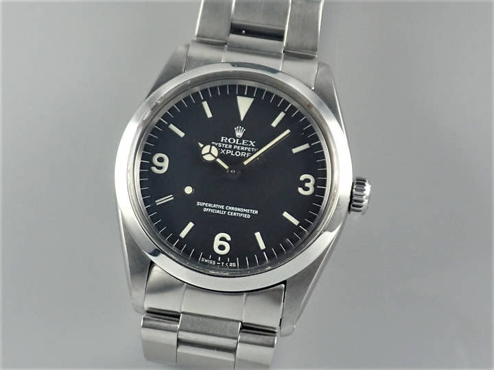 ロレックス エクスプローラーI Ref.1016 ブラック文字盤 中古 explorer-323
