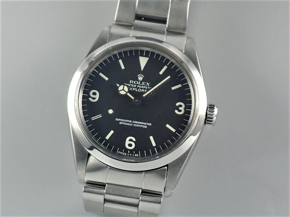 ロレックス エクスプローラーI Ref.1016 ブラック文字盤 中古 explorer-323