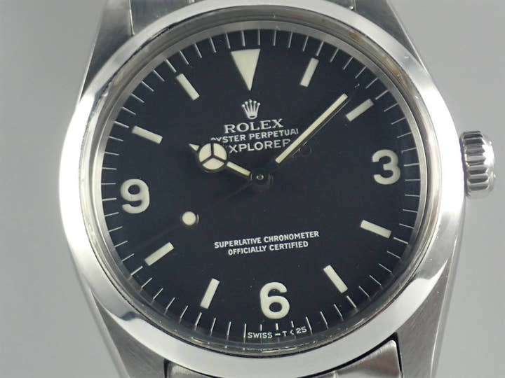 ロレックス エクスプローラーI Ref.1016 ブラック文字盤 中古 explorer-323