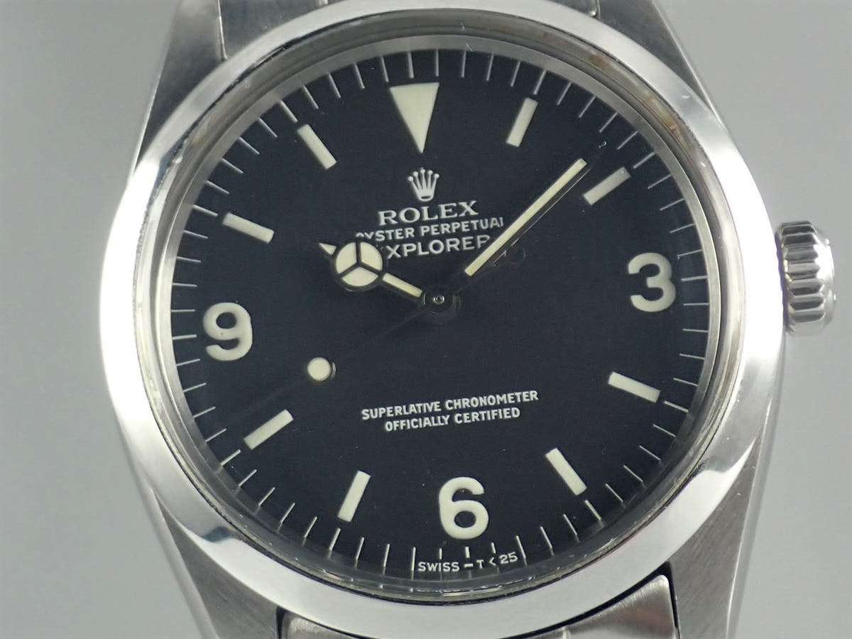 ロレックス エクスプローラーI Ref.1016 ブラック文字盤 中古 explorer-323