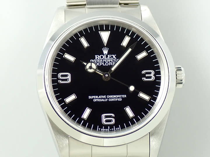 ロレックス エクスプローラーI Ref.14270 ステンレススチール ブラック文字盤