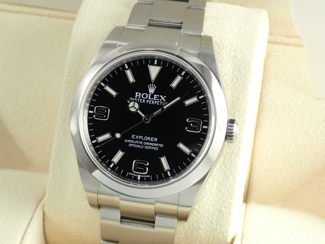 Rolex Explorer Blackout Mirrored Buckle White Tag [Good Condition] &lt;Warranty, Box, etc.&gt;