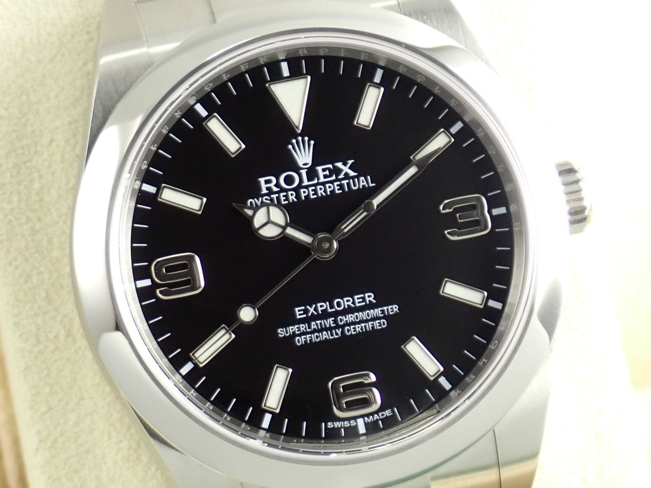 Rolex Explorer Blackout Mirrored Buckle White Tag [Good Condition] &lt;Warranty, Box, etc.&gt;