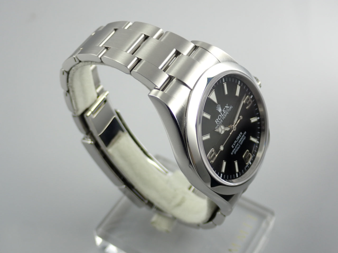 Rolex Explorer Blackout Mirrored Buckle White Tag [Good Condition] &lt;Warranty, Box, etc.&gt;