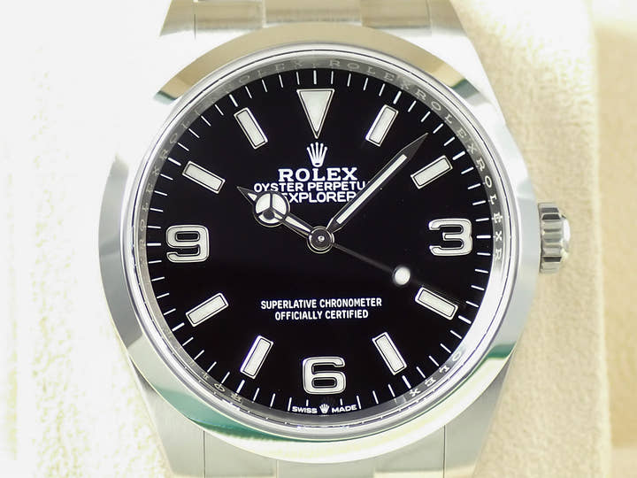 ロレックス エクスプローラー36 Ref.124270 ステンレススチール ブラック文字盤