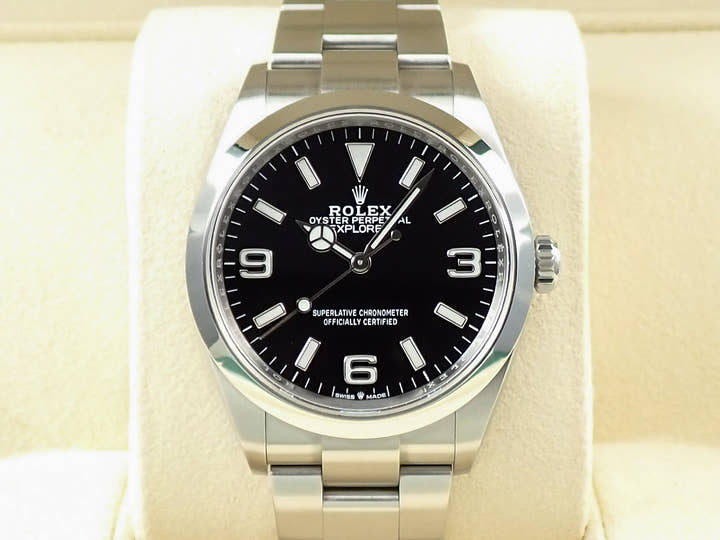 ロレックス エクスプローラー36 Ref.124270 ステンレススチール ブラック文字盤