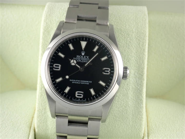 ロレックス エクスプローラーI Ref.114270 ブラック文字盤 中古 explorer-329