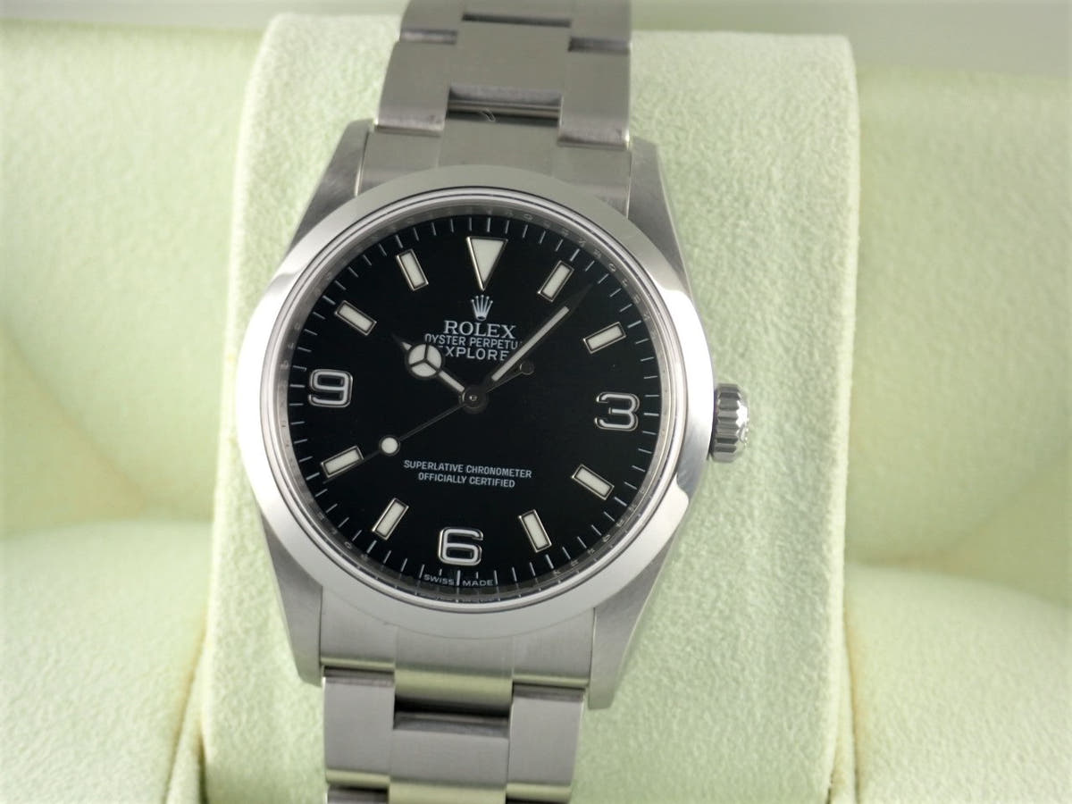 ロレックス エクスプローラーI Ref.114270 ブラック文字盤 中古 explorer-329