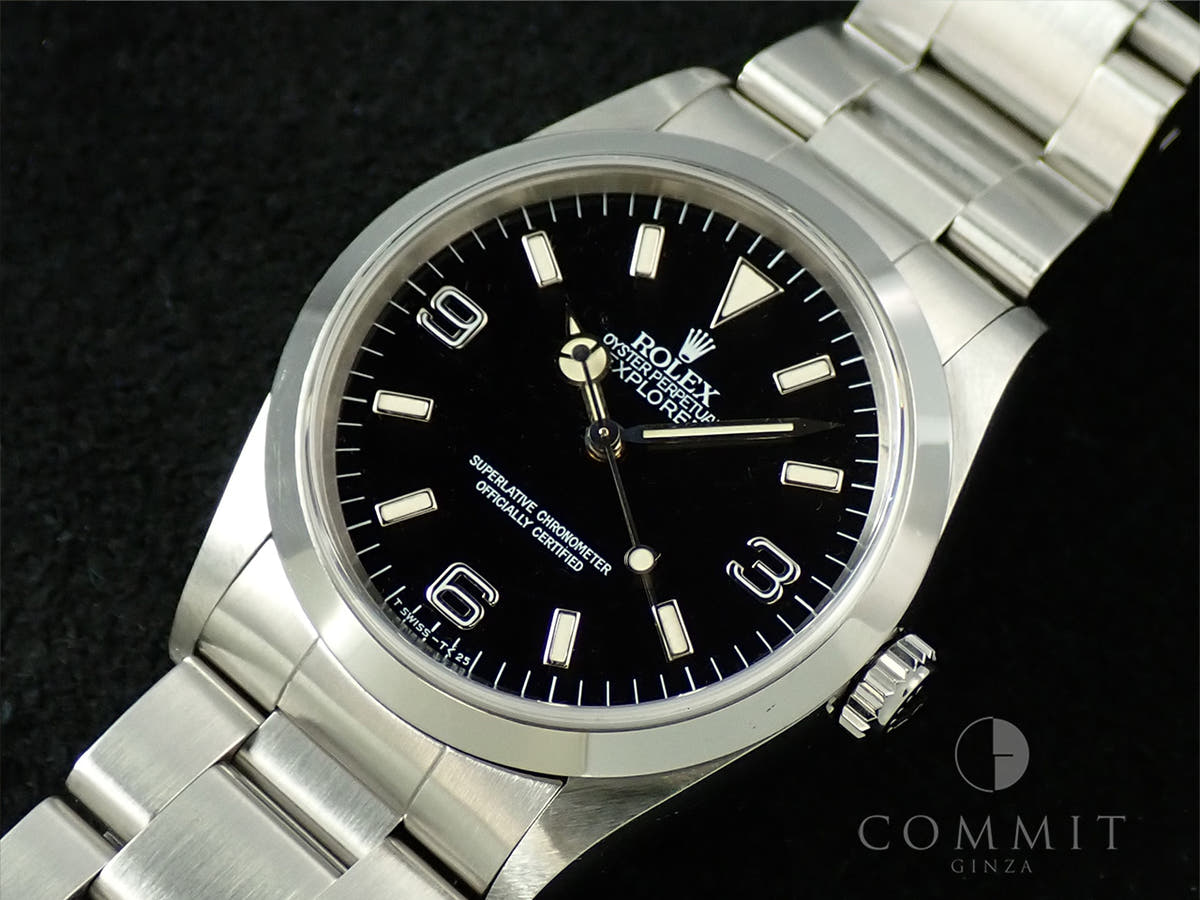 ロレックス エクスプローラーI Ref.14270 ブラック文字盤 中古 7586K38M