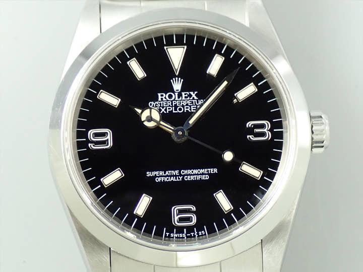 ロレックス エクスプローラーI Ref.14270 ステンレススチール ブラック文字盤