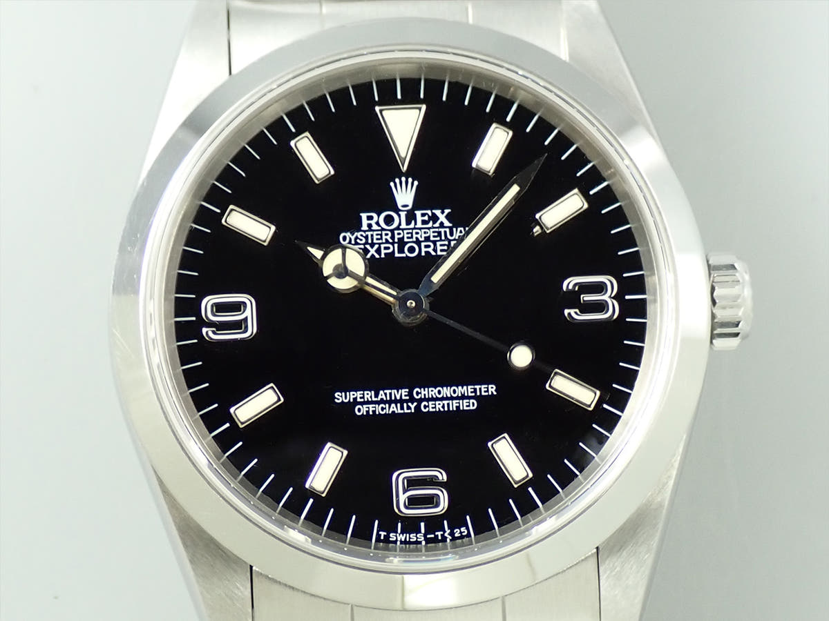 ロレックス エクスプローラーI Ref.14270 ブラック文字盤 中古 7586K38M