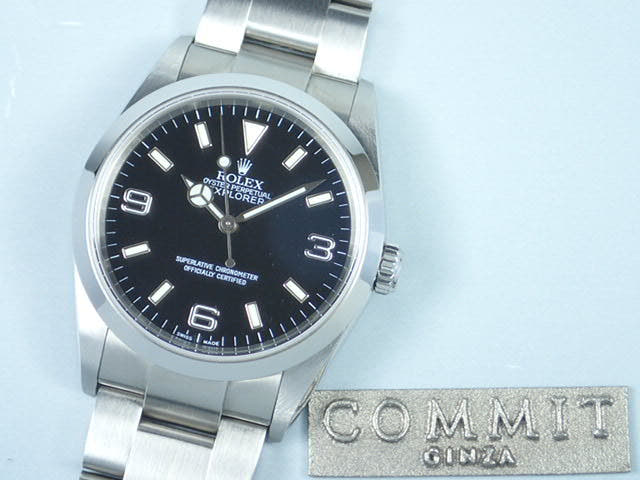 ロレックス エクスプローラーI Ref.114270 ブラック文字盤 中古 explorer-33