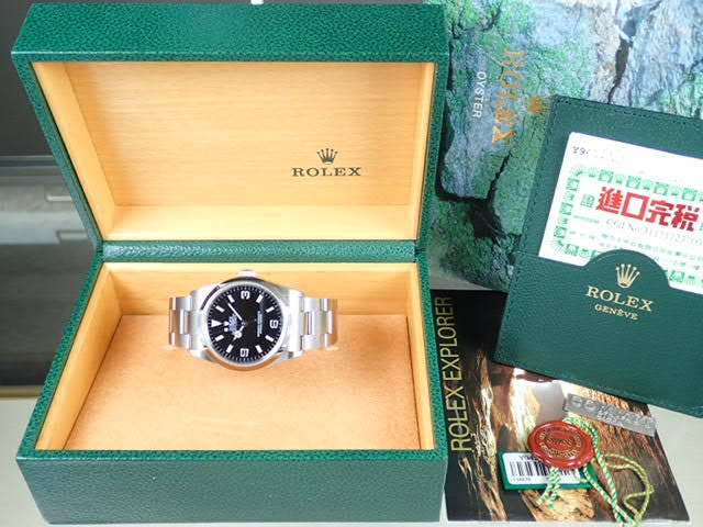 ロレックス エクスプローラーI Ref.114270 ブラック文字盤 中古 explorer-33