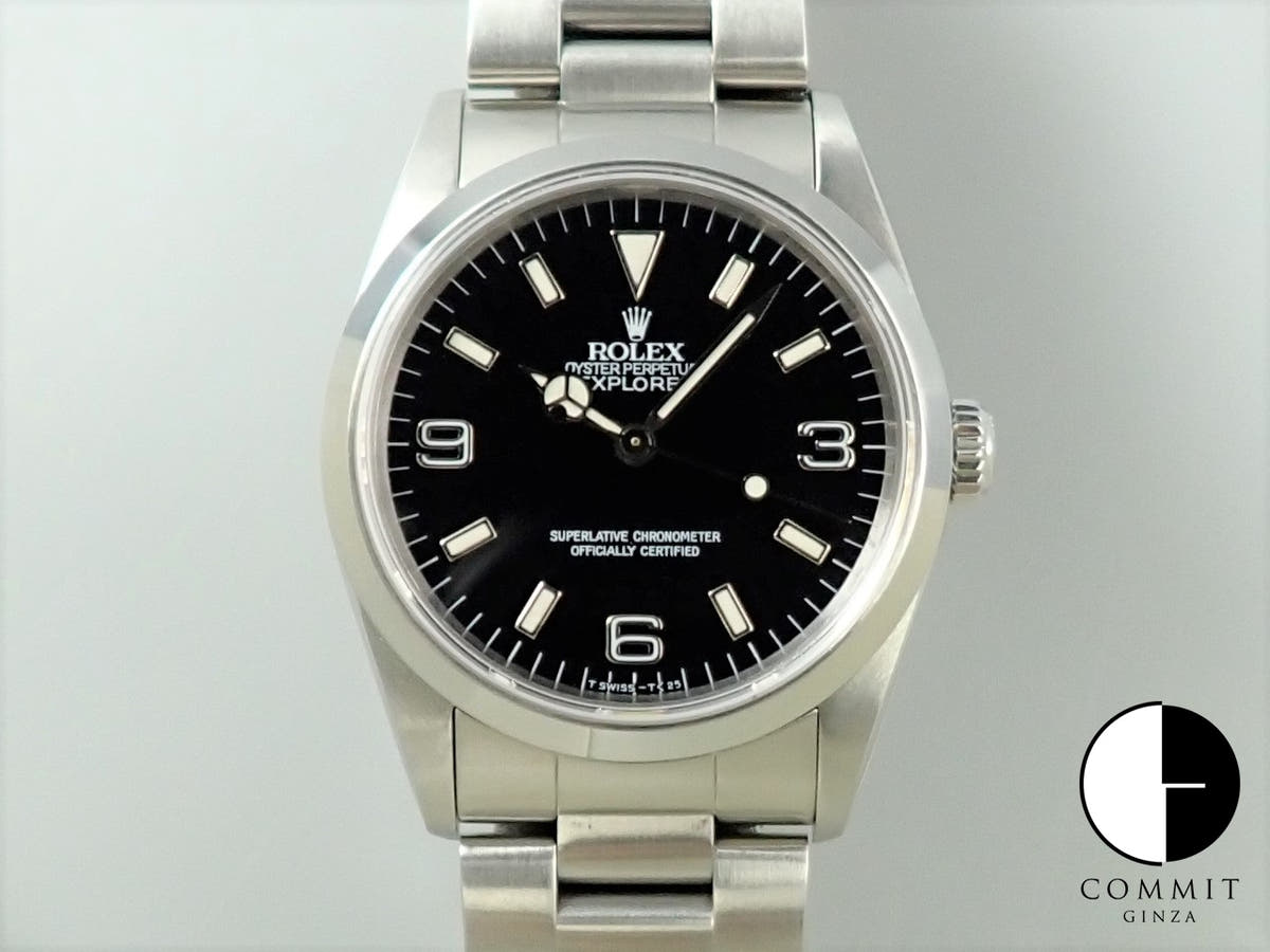 ロレックス エクスプローラーI Ref.14270 ステンレススチール ブラック文字盤