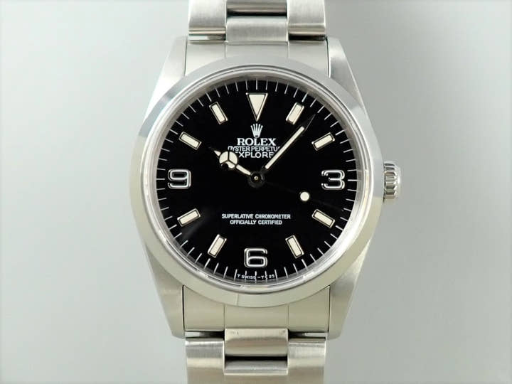 ロレックス エクスプローラーI Ref.14270 ステンレススチール ブラック文字盤